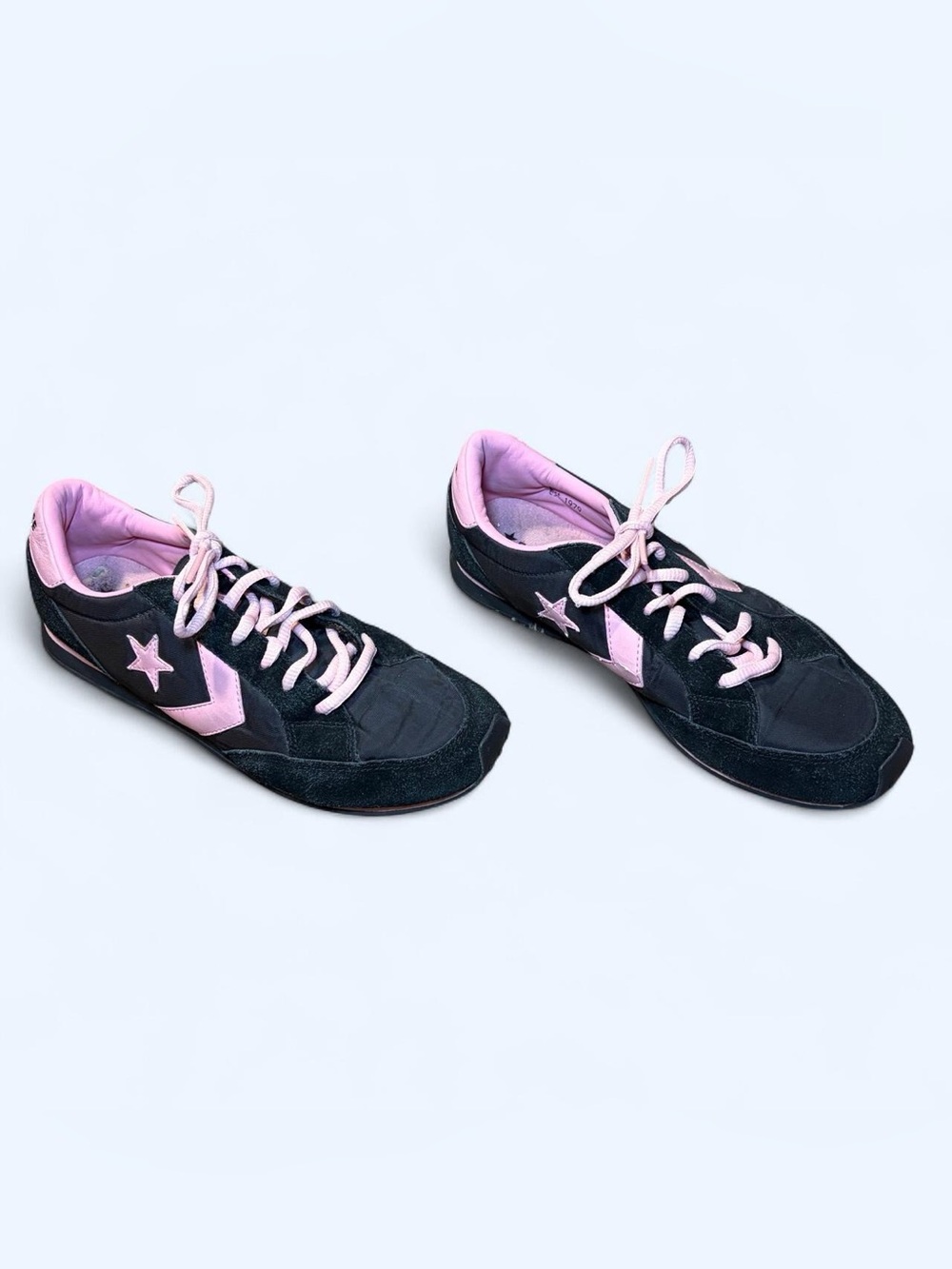 Emo Converse Black & Pink Shoes!